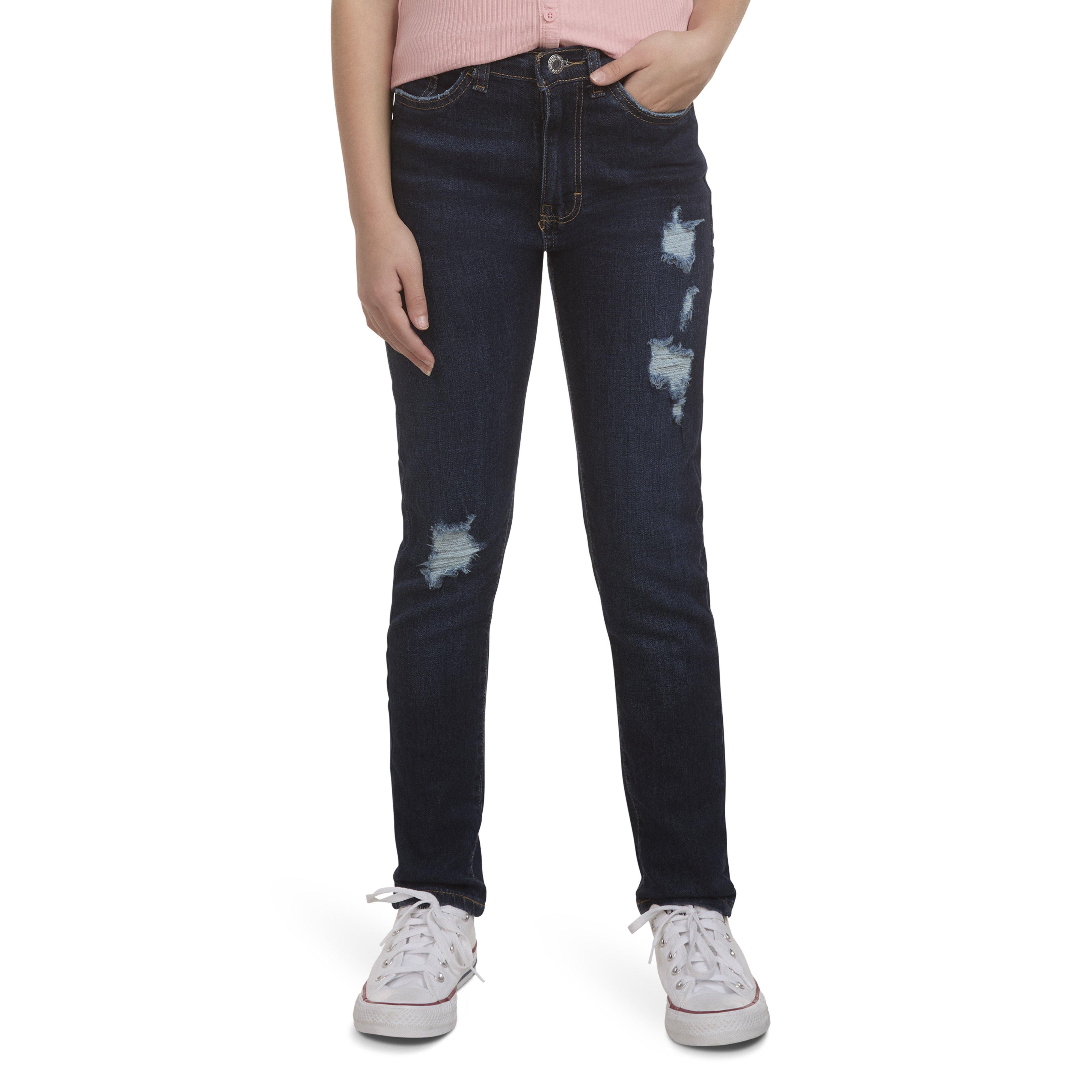 Levi's Big Girls' 720 High Rise Super Skinny Dk Wash Dk Blue Denim Jeans - DK BLUE